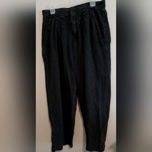 Free People Black Straight Leg Pants